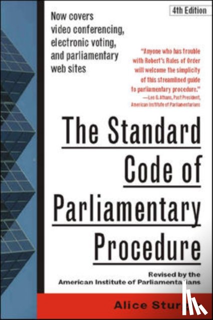 Sturgis, Alice - The Standard Code of Parliamentary Procedure