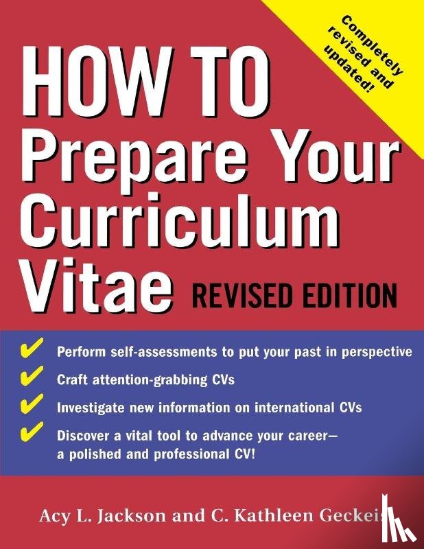Jackson, Acy, Geckeis, Kathleen - How to Prepare Your Curriculum Vitae