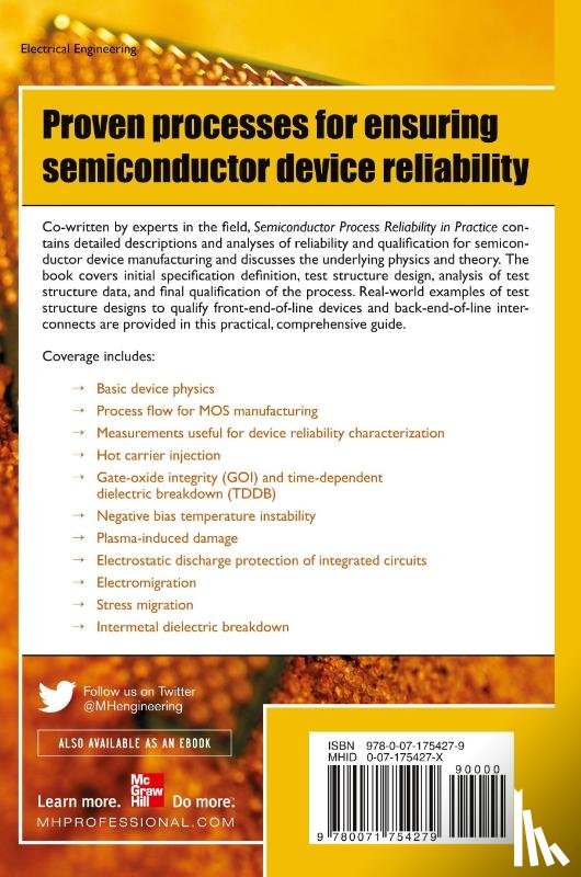 Gan, Zhenghao, Wong, Waisum, Liou, Juin - Semiconductor Process Reliability in Practice