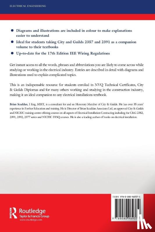 Scaddan, Brian - The Dictionary of Electrical Installation Work