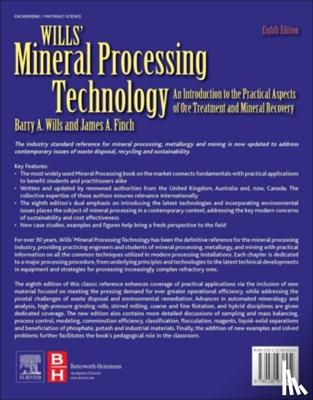 Wills, Barry A. (Senior Partner, Finch, James - Wills' Mineral Processing Technology