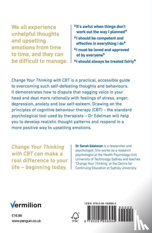 Sarah Edelman, Dr - Change Your Thinking with CBT