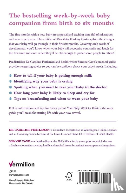 Cave, Simone, Fertleman, Dr Caroline - Your Baby Week By Week