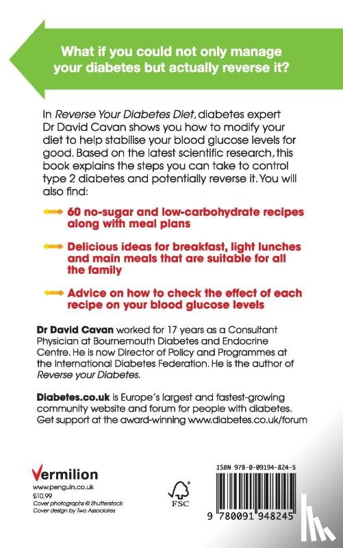 Cavan, Dr David - Reverse Your Diabetes Diet