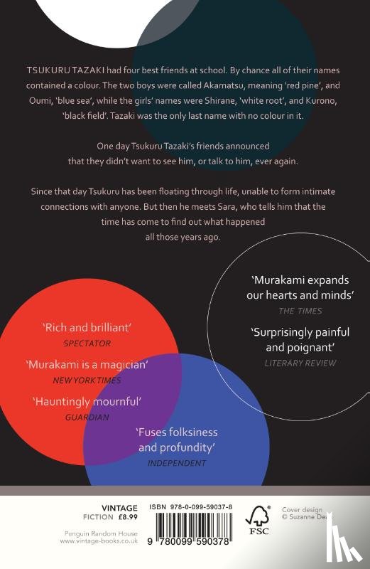 Murakami, Haruki - Colorless Tsukuru Tazaki and His Years of Pilgrimage