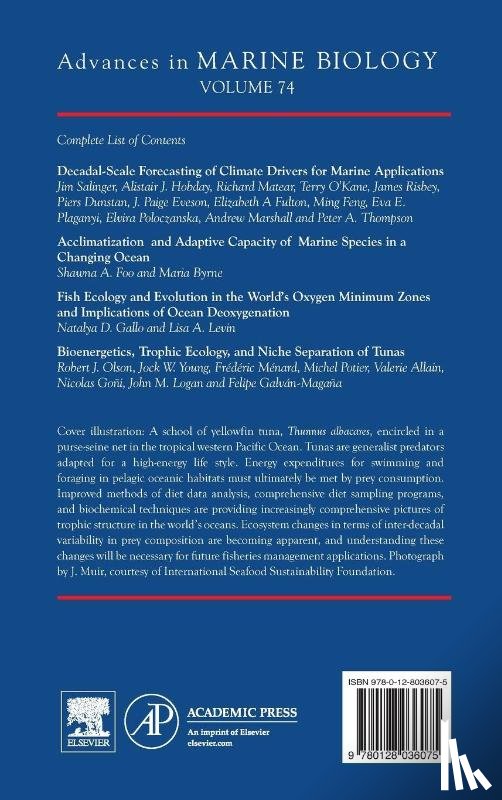  - Advances in Marine Biology