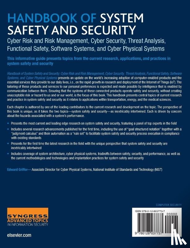  - Handbook of System Safety and Security