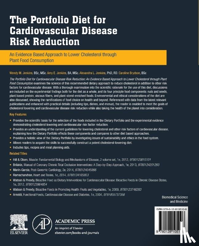 Jenkins, Wendy, Jenkins, Amy, Jenkins, Alexandra PhD, Brydson, Caroline - The Portfolio Diet for Cardiovascular Disease Risk Reduction