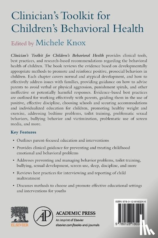  - Clinician's Toolkit for Children’s Behavioral Health