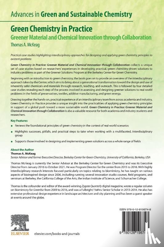 McKeag, Thomas (Senior Advisor and former Executive Director - Green Chemistry in Practice