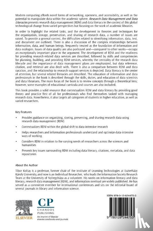 Tibor, Koltay (Professor - Research Data Management and Data Literacies