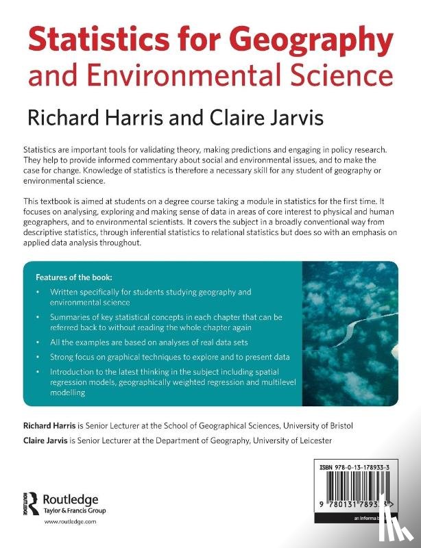 Harris, Richard (University of Bristol, Jarvis, Claire (University of Leicester - Statistics for Geography and Environmental Science