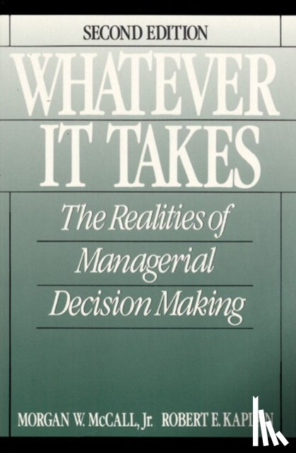 McCall, Morgan, Kaplan, Robert - Whatever it Takes