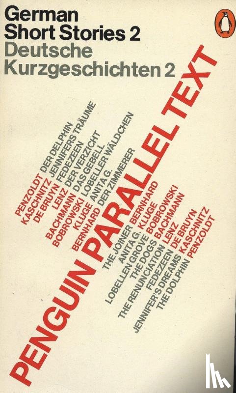  - Parallel Text: German Short Stories