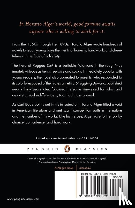 Alger, Horatio - Ragged Dick and Struggling Upward