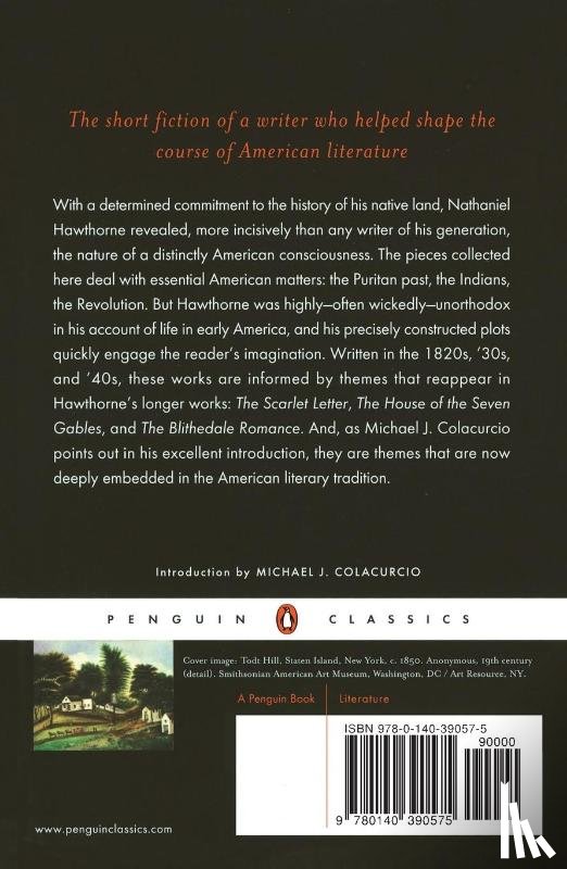 Hawthorne, Nathaniel - Selected Tales and Sketches