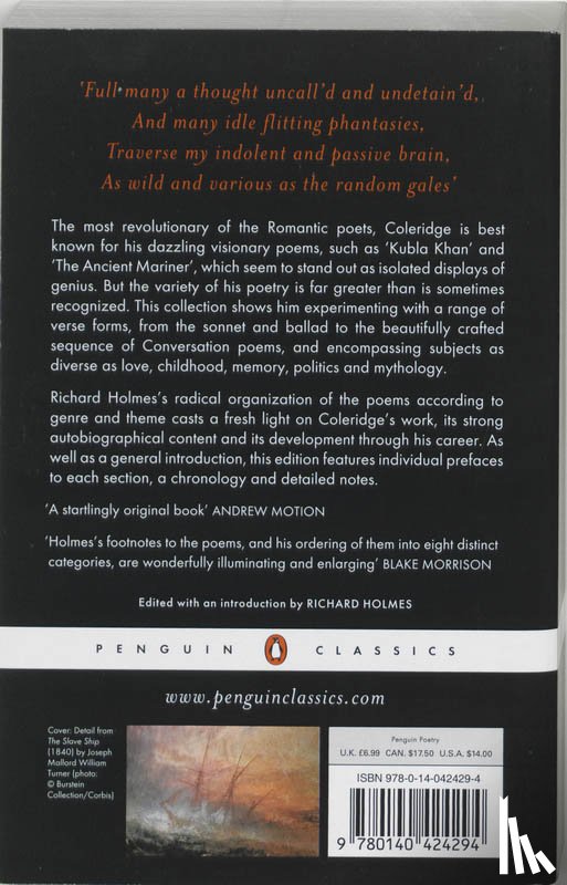 Coleridge, Samuel - Selected Poetry