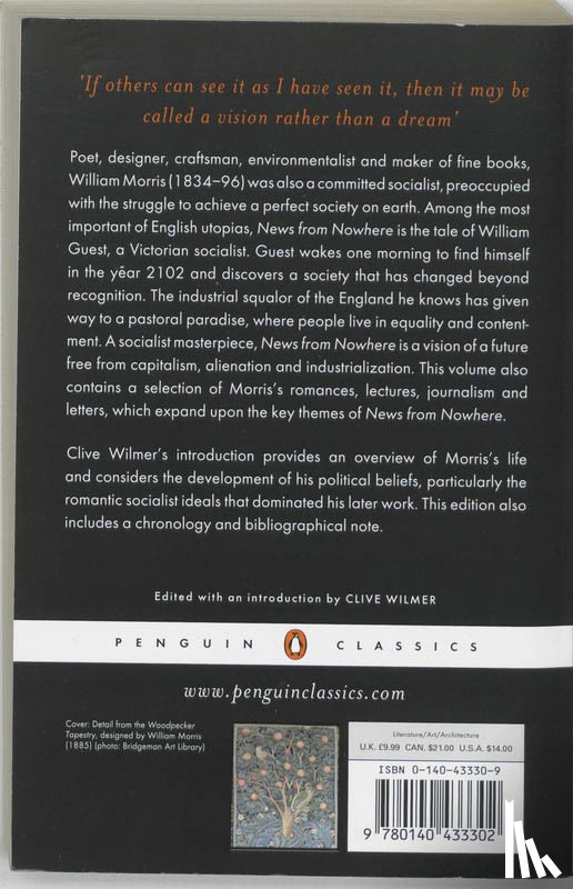 Morris, William - News from Nowhere and Other Writings