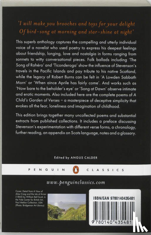 Stevenson, Robert Louis - Selected Poems