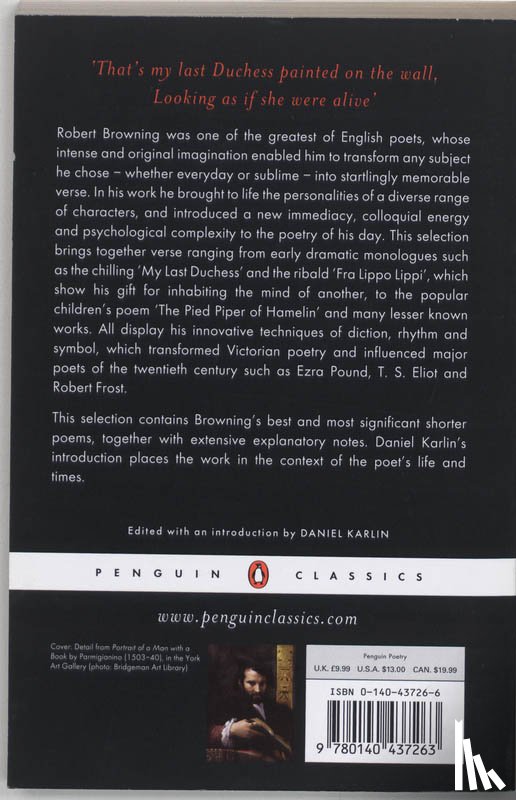 Browning, Robert - Selected Poems