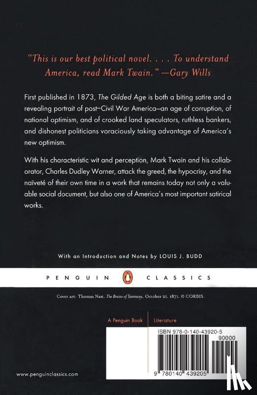 Mark Twain, Charles Dudley Warner - The Gilded Age: A Tale of Today