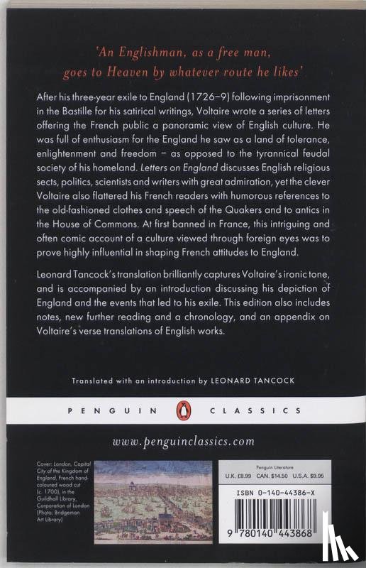 Voltaire, Francois - Letters on England