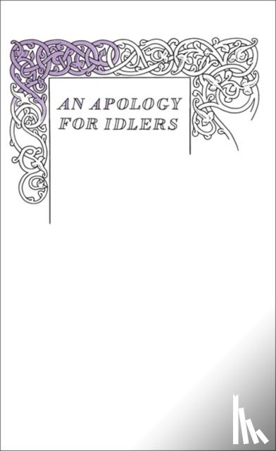 Stevenson, Robert Louis - An Apology for Idlers