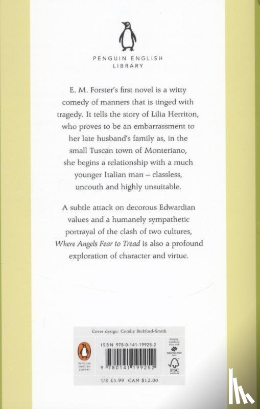 Forster, E. M. - Where Angels Fear to Tread
