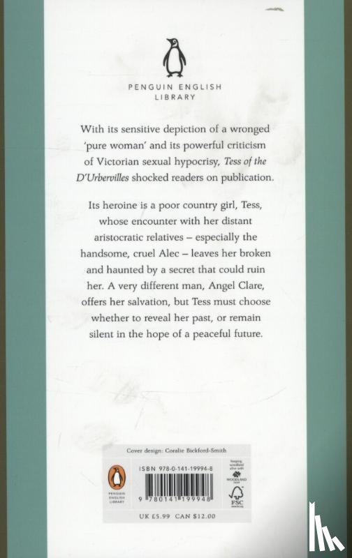 Hardy, Thomas - Tess of the D'Urbervilles