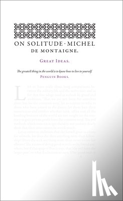 de Montaigne, Michel - On Solitude