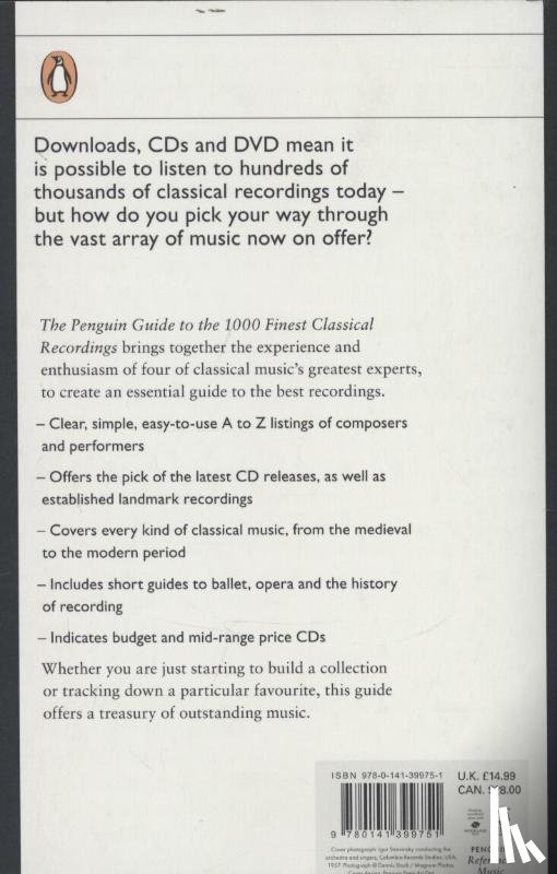 Greenfield, Edward, March, Ivan, Czajkowski, Paul, Layton, Robert - The Penguin Guide to the 1000 Finest Classical Recordings