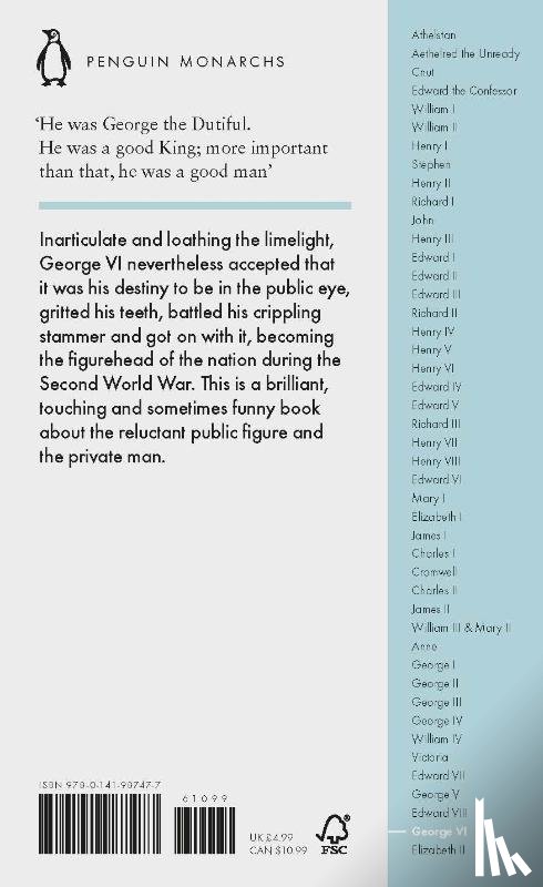 Ziegler, Philip - George VI (Penguin Monarchs)
