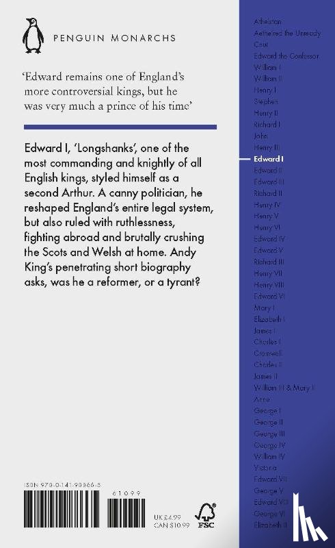 King, Andy - Edward I (Penguin Monarchs)