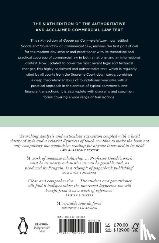 Goode, Roy, McKendrick, Ewan - Goode and McKendrick on Commercial Law