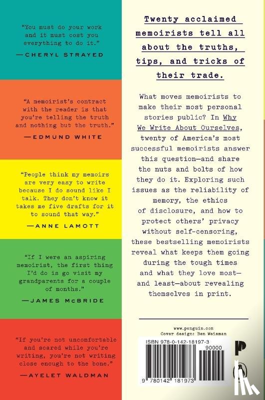  - Why We Write About Ourselves