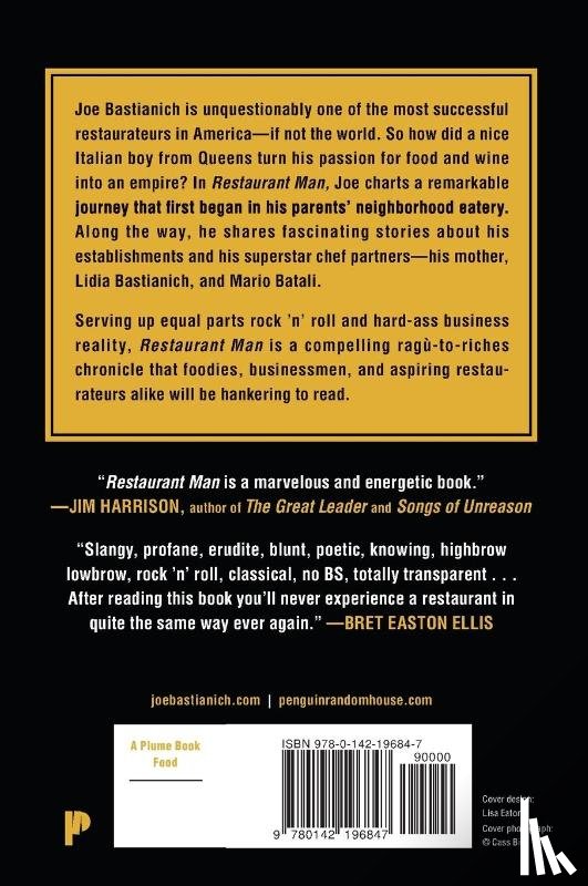 Bastianich, Joe - Restaurant Man