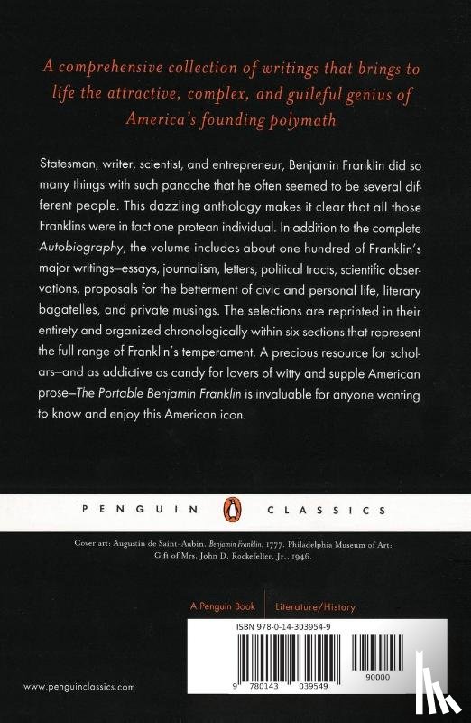 Benjamin Franklin - The Portable Benjamin Franklin