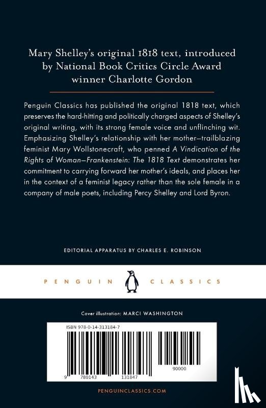 Shelley, Mary - Frankenstein: The 1818 Text