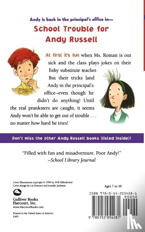Adler, David A. - School Trouble for Andy Russell