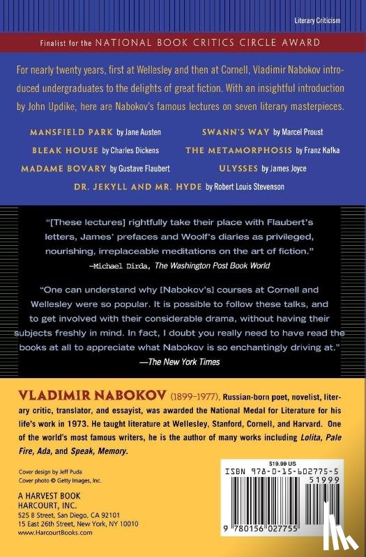 Fredson Bowers, Vladimir Vladimirovich Nabokov - Lectures on Literature