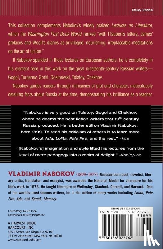 Nabokov, Vladimir - Lectures On Russian Literature