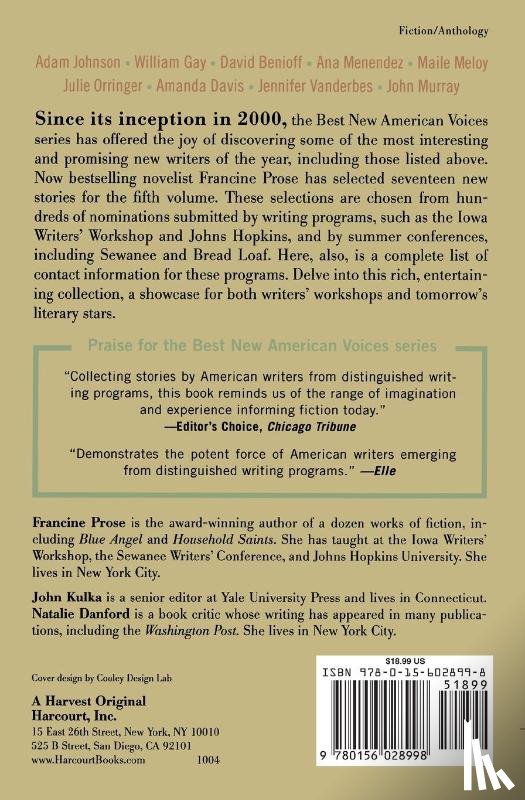  - Best New American Voices