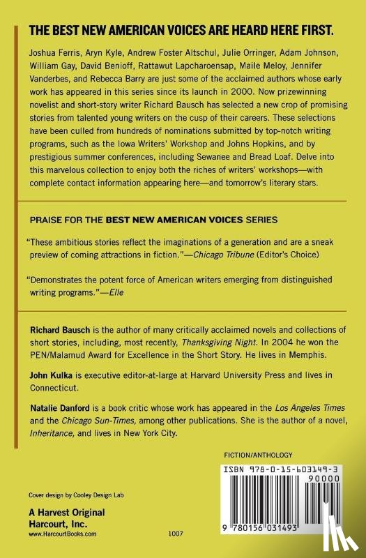  - Best New American Voices