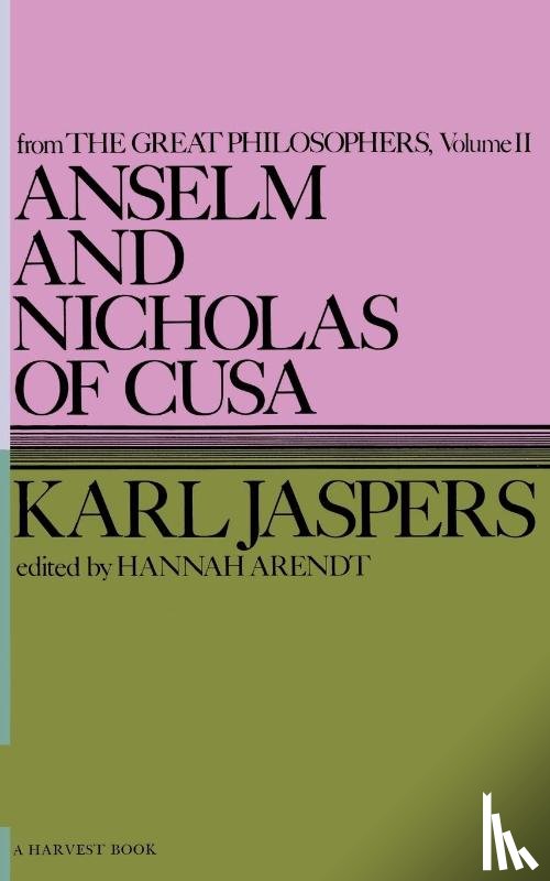 Jaspers, Karl, Jaspers, Ralph - Anselm and Nicholas of Cusa