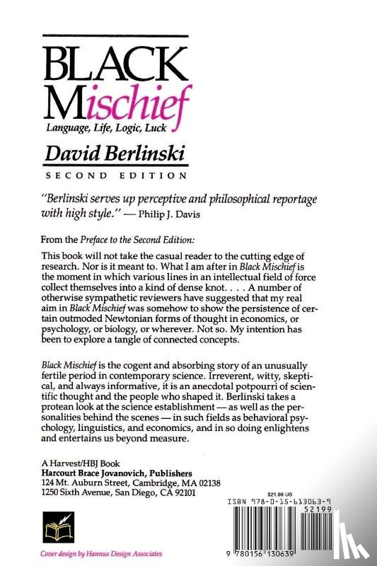 Berlinski, David - Black Mischief