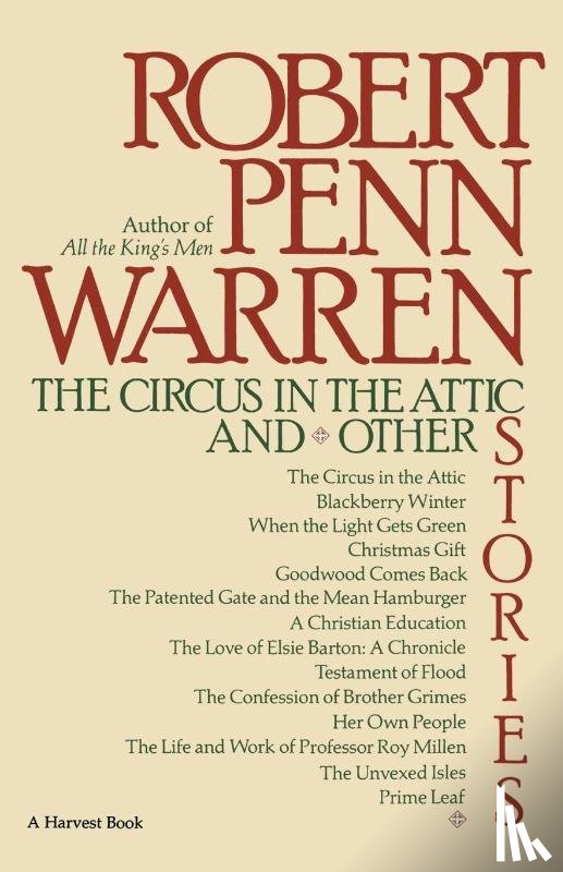 Warren, Robert Penn, Warren, Lenoard Ed., Warren, Lenoard Ed - The Circus in the Attic