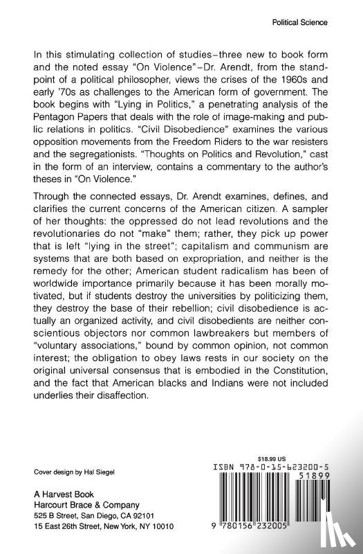 Arendt, Hannah - Crises Of The Republic