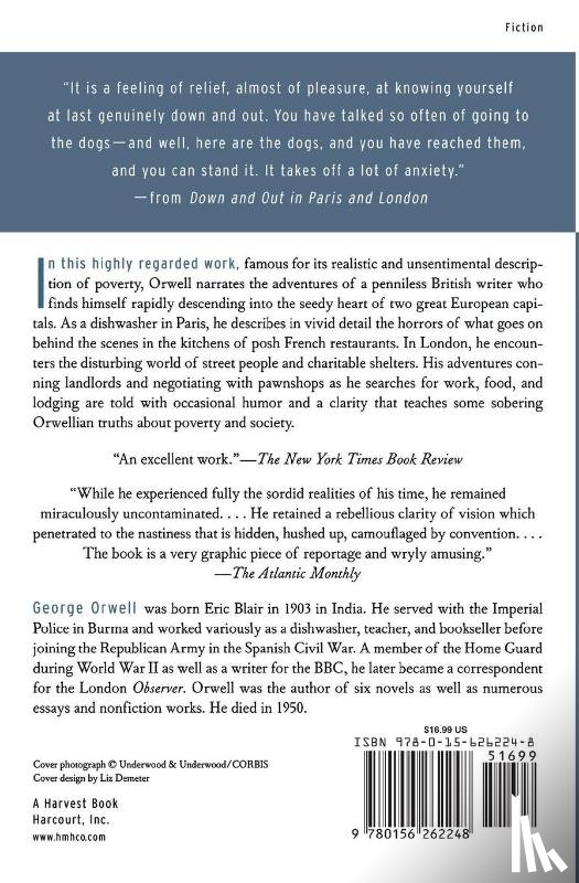 Orwell, George - Down And Out In Paris And London