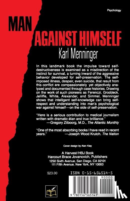 Menninger, Karl - Man Against Himself