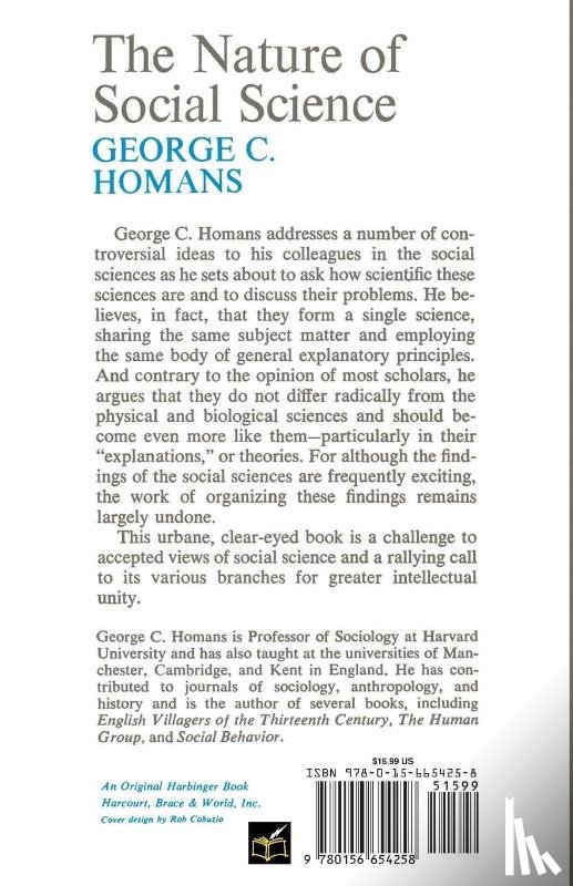 Homans, George C. - The Nature of Social Science